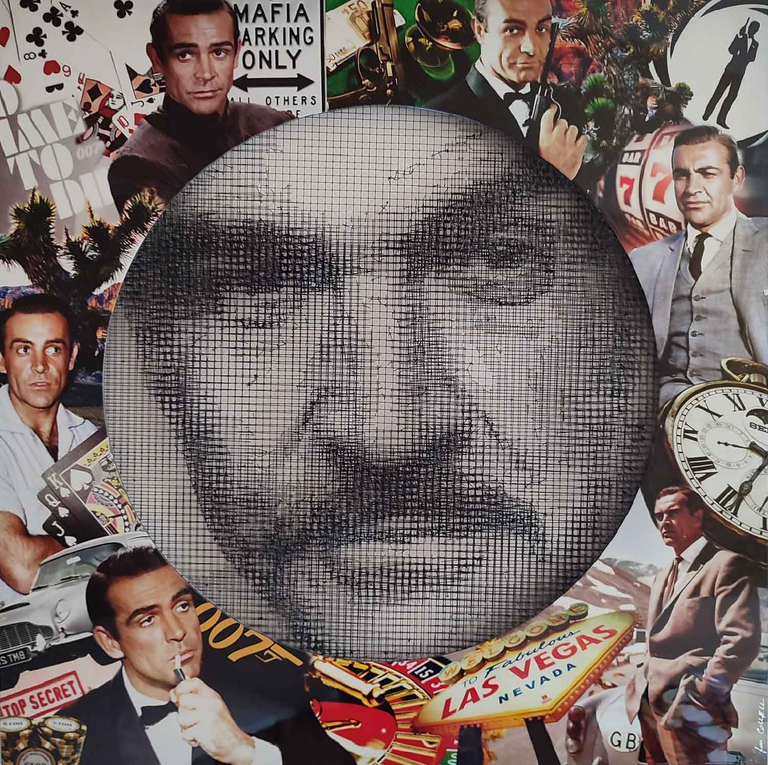 Contemporary Art - Mixed media - Sean Connery - JM COLLELL