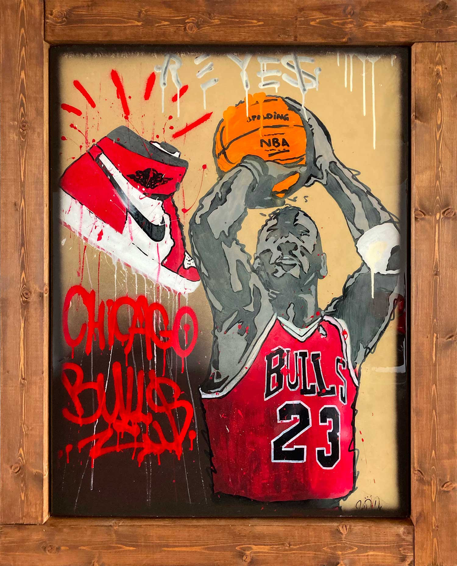 chicago bulls painting