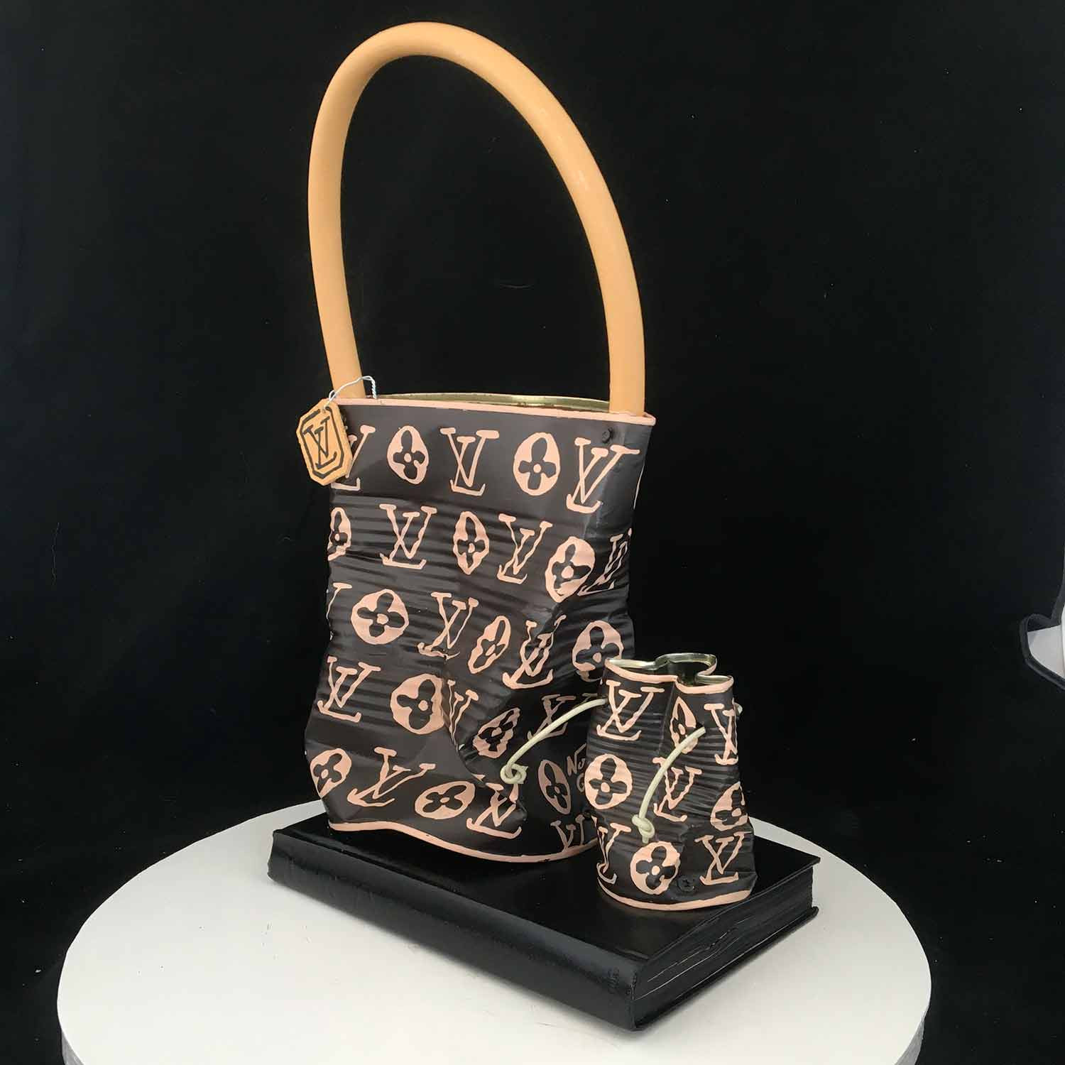 Contemporary Art - Mixed media - Crushed Vuitton and Baby Vuitton