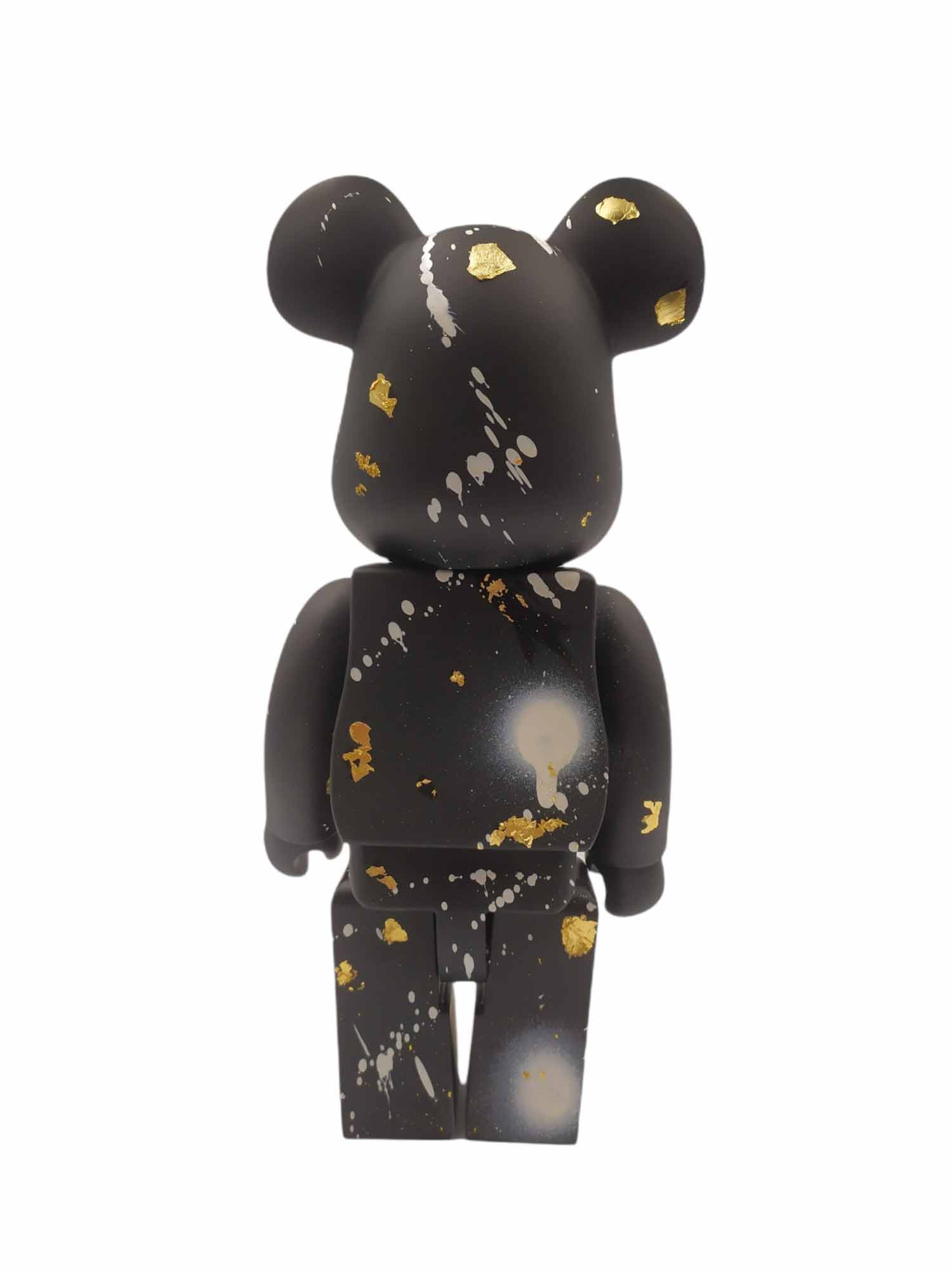 Bear sculpture SUPREME (BLACK & GREY METAL), 2023 Mixed …