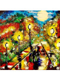 Lutti’s Korner, Midnight Stroll, Painting - Artalistic online contemporary art buying and selling gallery