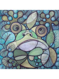 Annemarie Laffont, Carré de grenouille, painting - Artalistic online contemporary art buying and selling gallery